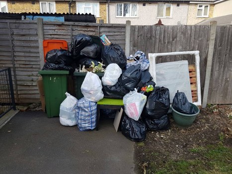 East Ham garden clearance in progress with professionals