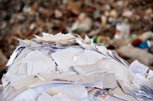 Types of business waste in an office setting